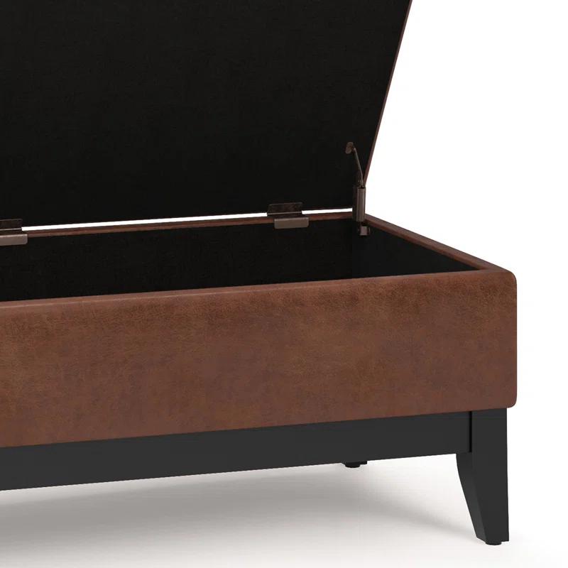 Oregon Faux Leather Ottoman