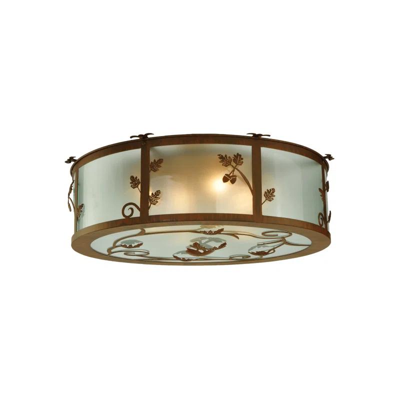 Meyda Lighting Glass Flush Mount