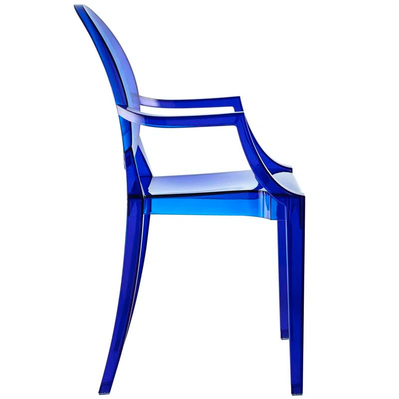 Plata Import Casper Dining Armchair in Blue