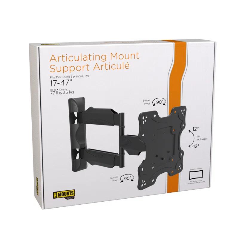 Promounts ProMounts Premium Articulating/Full Motion TV Wall Mount for 17" to 47" TVs up to 77lbs