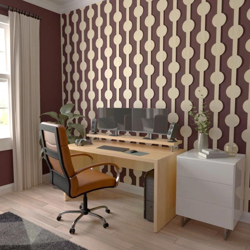 Ekena Millwork Bridgeport Adjustable Wood Decorative Slat Wall Panel Kit