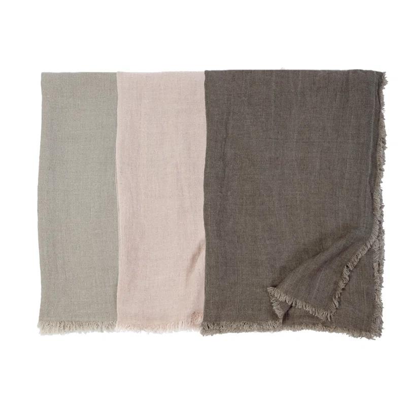 Laurel Oversized Linen Throw