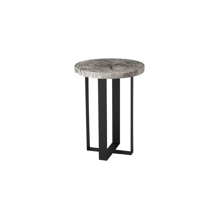 Phillips Collection Chuleta Bar Table on Black Metal Base