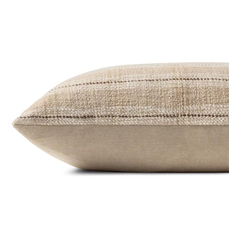 Stockton Pillow by Amber Lewis x Loloi - Sand / 22" x 22" / Down