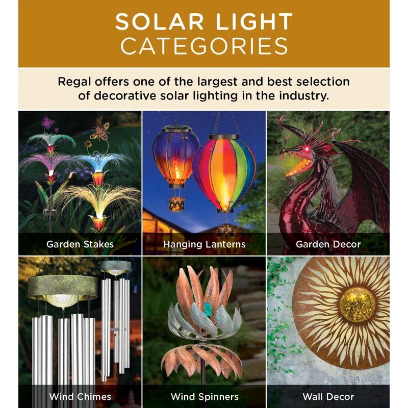 Regal Art & Gift 13'' Solar Powered Outdoor Hanging Light