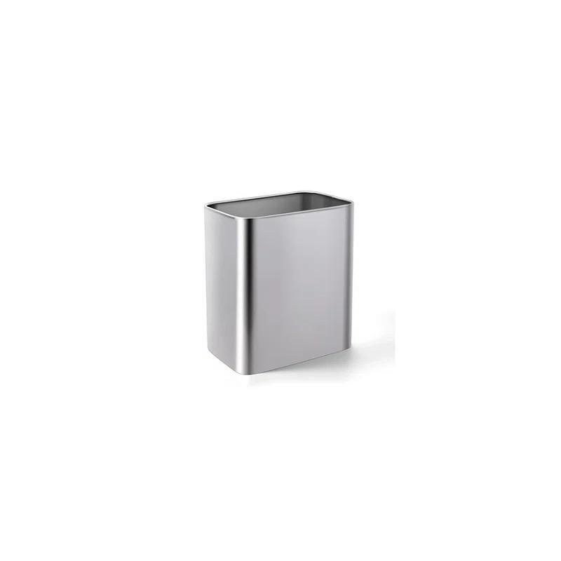 Stainless Steel Open-Top Trash Can - 2.1 Gallons