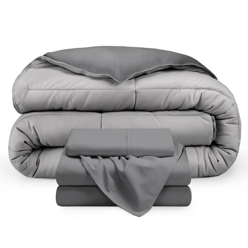 1800 Premium Microfiber Reversible Bed-In-A-Bag
