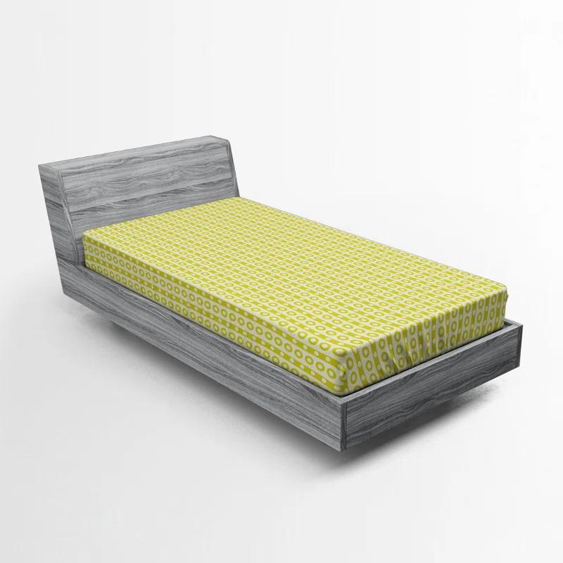 Ambesonne Microfiber Fitted Sheet