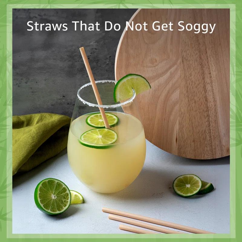 Ibambo Bamboo Straws - Disposable Eco-Friendly Sippers