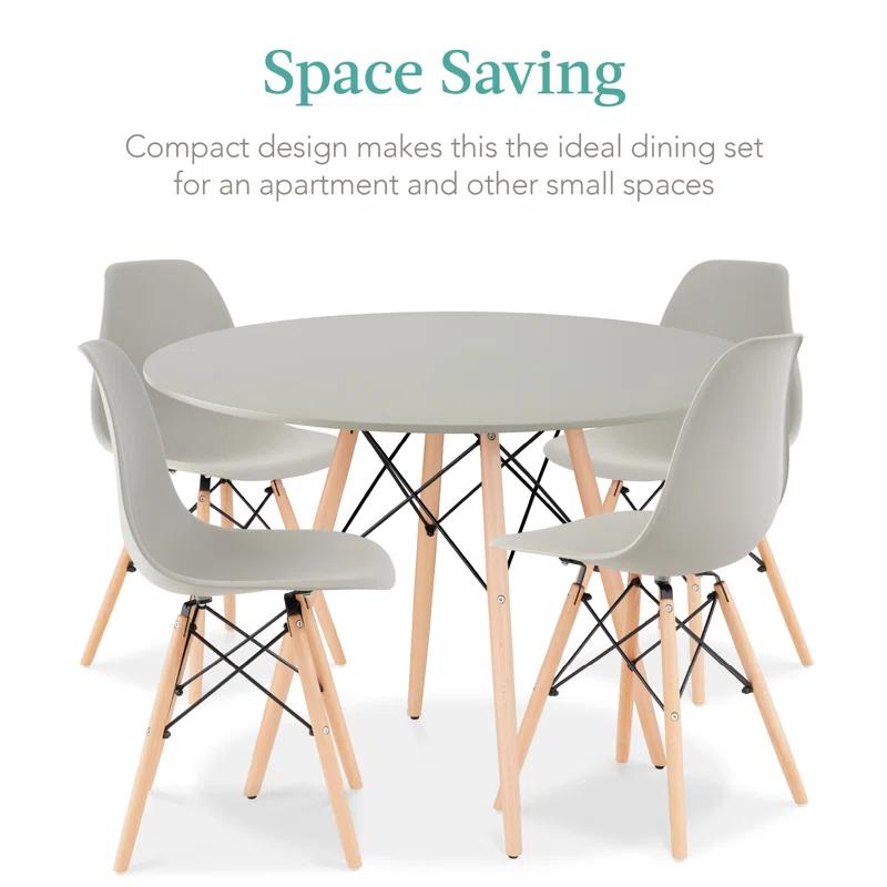 George Oliver Fechter 4 - Person Four Leg Dining Set
