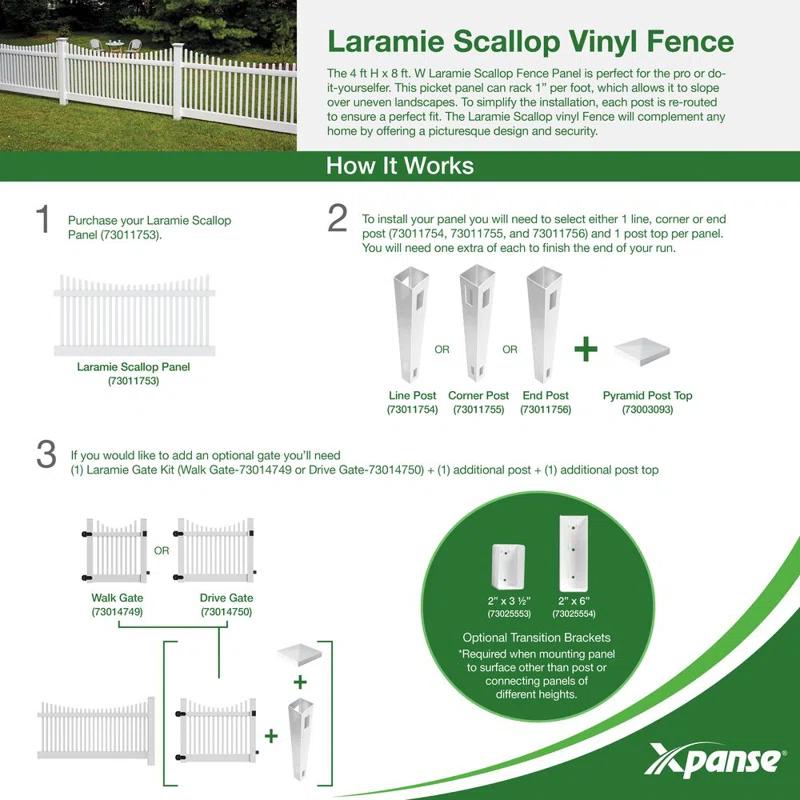 Barrette Outdoor Living Barrette Outdoor Living White Bracket for Posts