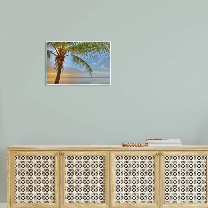 Stupell Industries " Sunrise Palm Tree Sky Reflection " by Jack Reed
