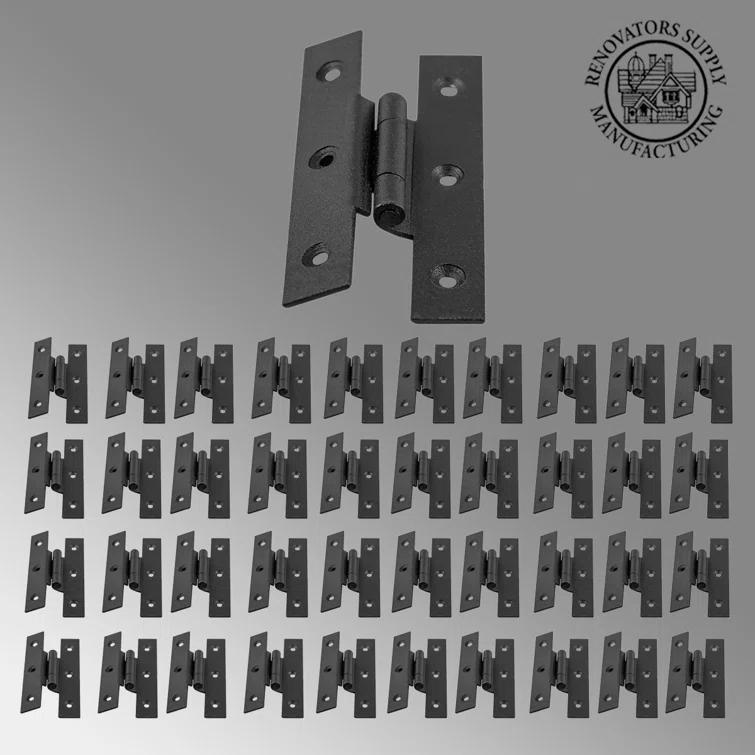 The Renovators Supply Inc. Iron H-Hinge (Set of 40)