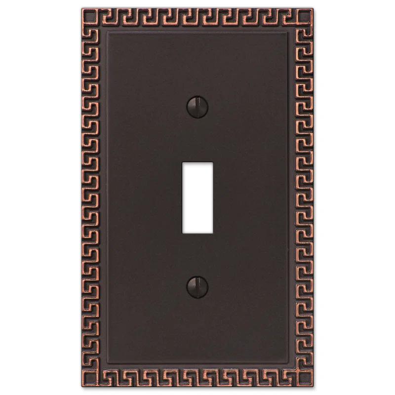 Greek No Subject 1 - Gang Toggle Light Switch Standard Wall Plate