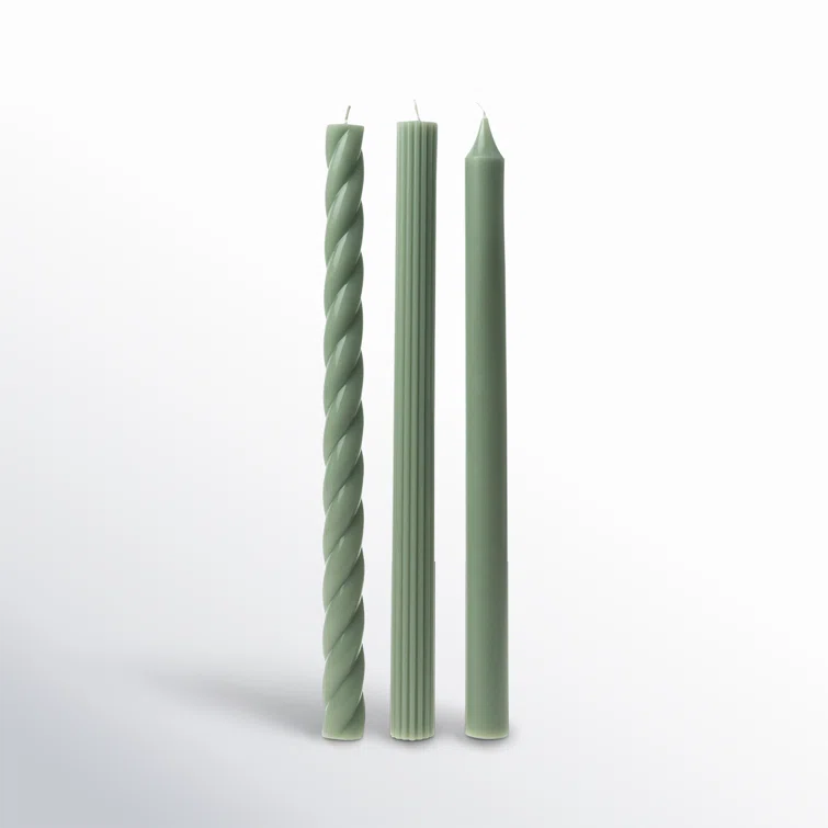 ILLUME Beautifully Done Unscented Assorted Candle Tapers 3-Pack