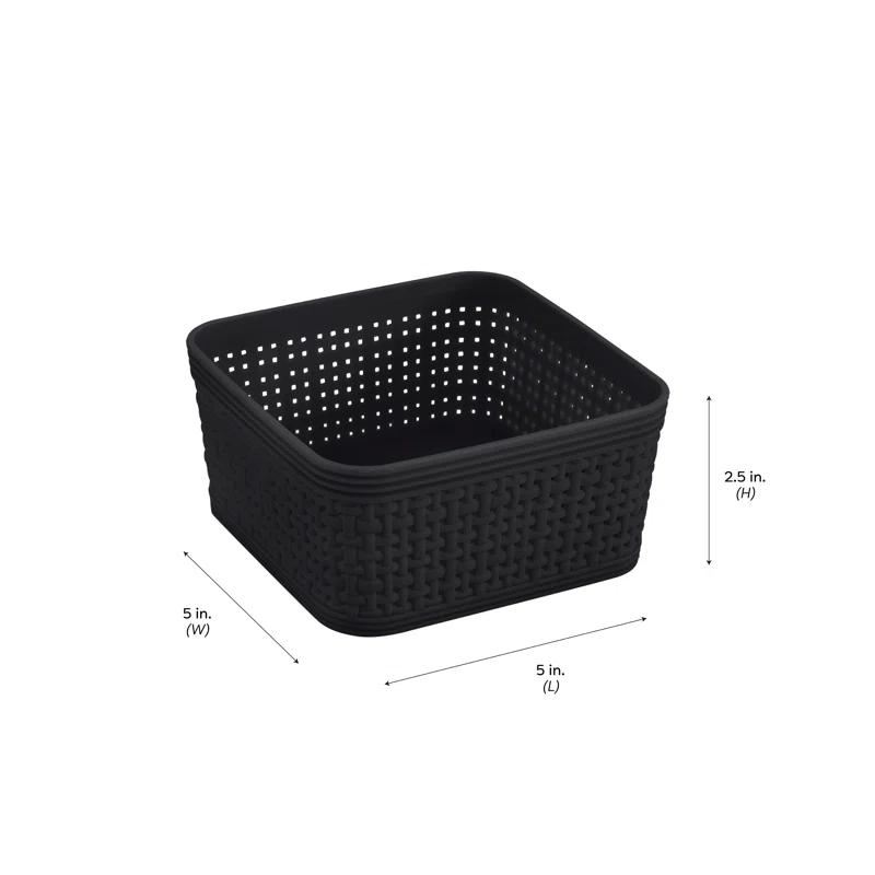 Simplify Simplify Plastic Basket (Set of 6)