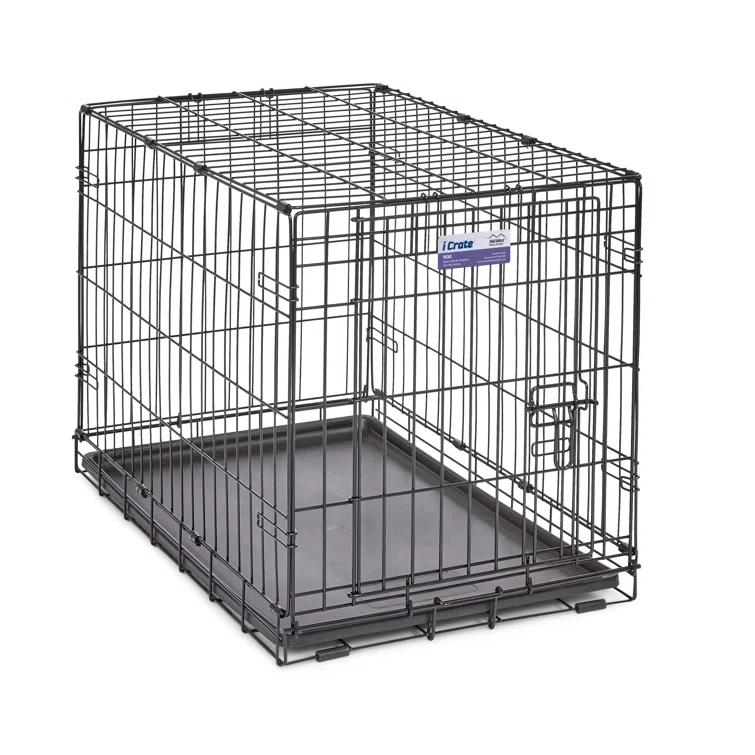 Midwest Homes For Pets MidWest Homes for Pets Newly Enhanced Single Door iCrate Dog Crate Includes Divider Panel