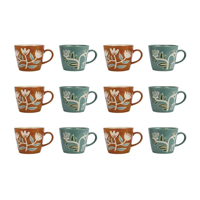 Creative Co-Op Stoneware Coffee Mug | Wayfair