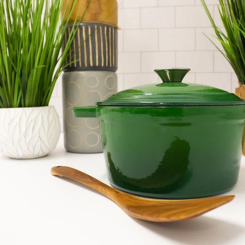 Prep & Savour Neo Cast Iron 3qt. Round Dutch Oven with Lid