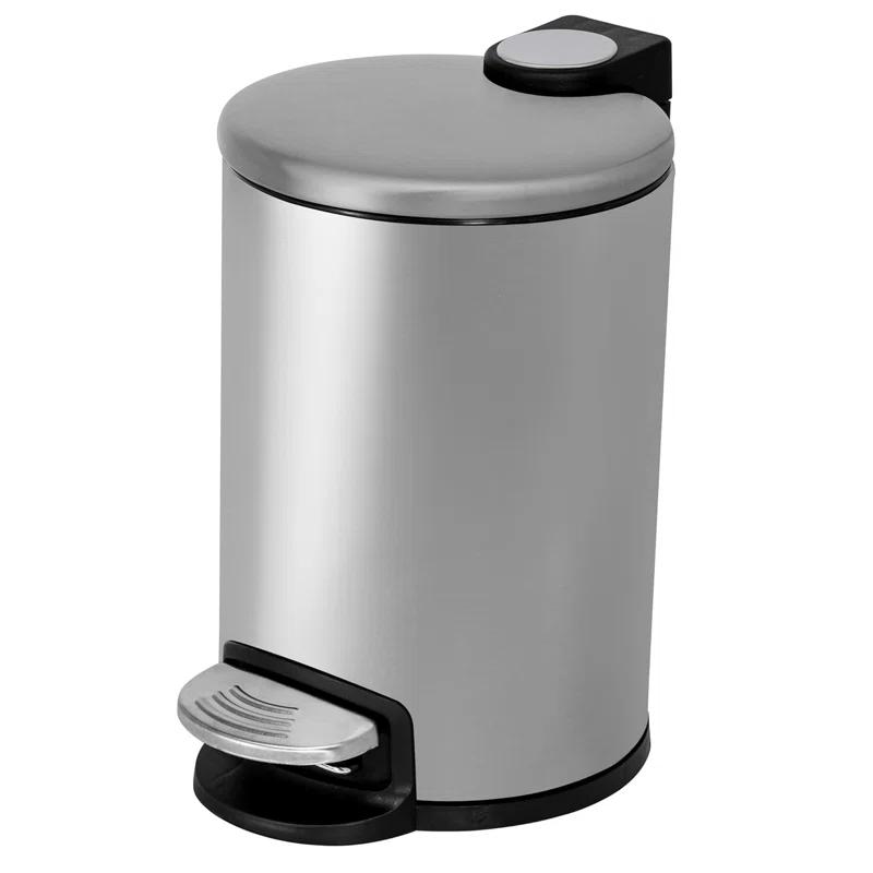 Acento Acento 0.8 Gal., Round Soft Close Premium Pedal Waste Bin