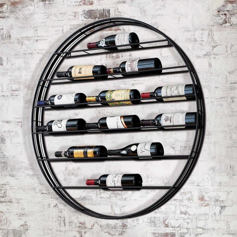 Wine Enthusiast Label View 12 Bottle Wall Mounted Wine Bottle Rack & Reviews | Wayfair