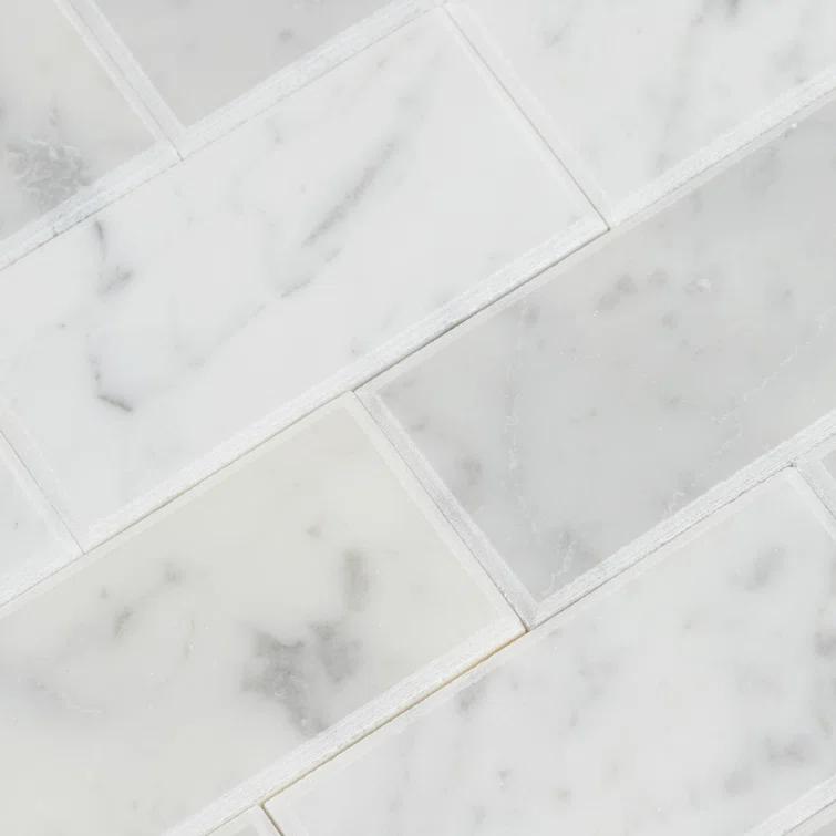 Daltile Simply Stick Mosaix 4'' W x 2'' L Natural Stone Peel and Stick Mosaic Tile