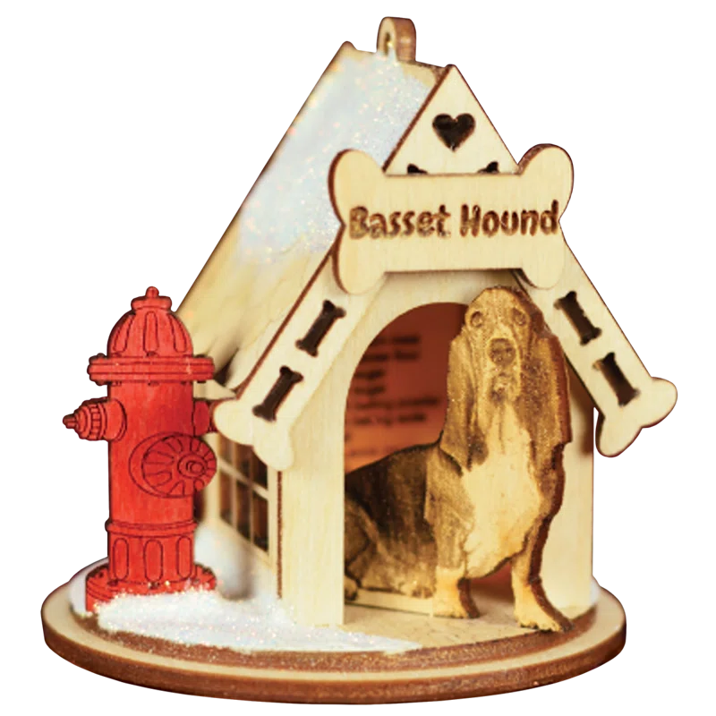 Old World Christmas Wood Animals Hanging Figurine Ornament