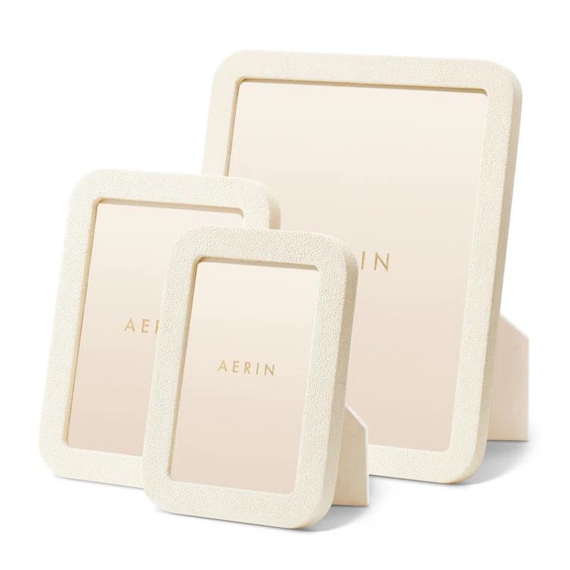 AERIN Shagreen Leather Picture Frame