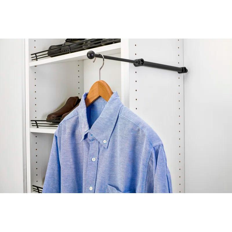 Sliding Valet Rod For Custom Closet Systems