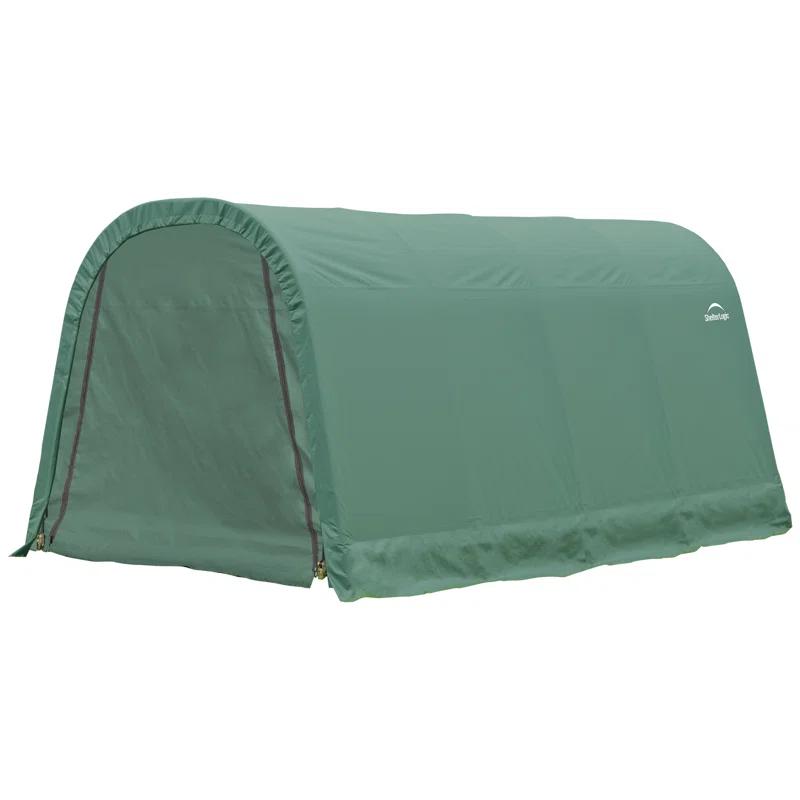 ShelterLogic Round Style Shelter, Green Cover