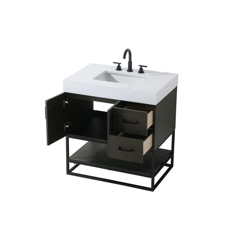Living District 32 inch Single Bathroom Vanity