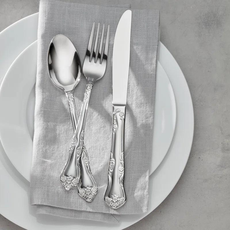 Oneida Oneida Azalea 45 Piece Everyday Flatware Set, Service For 8