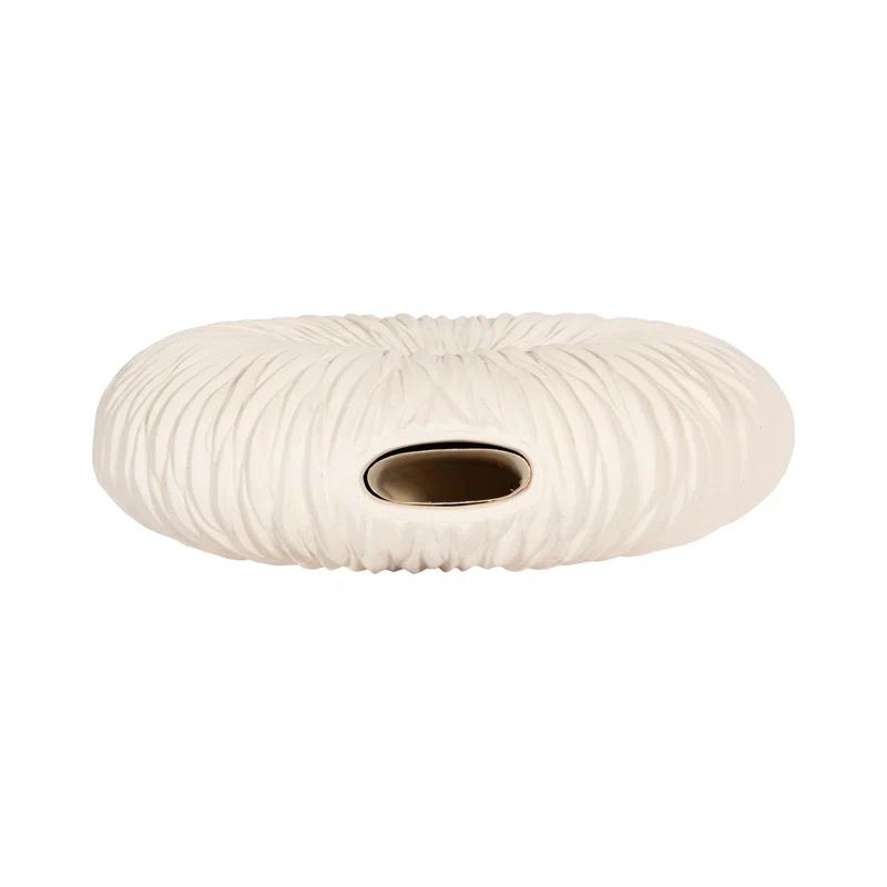 Phillips Collection Waves Off White 28" Indoor / Outdoor Resin Floor Vase