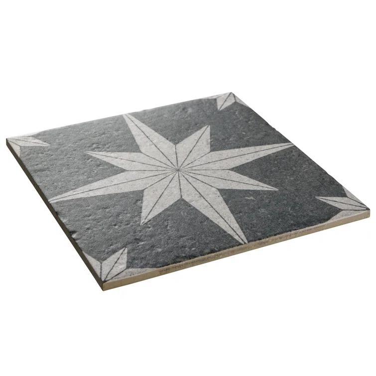Merola Tile Compass Star 8" x 8" Porcelain Stone Look Wall & Floor Tile