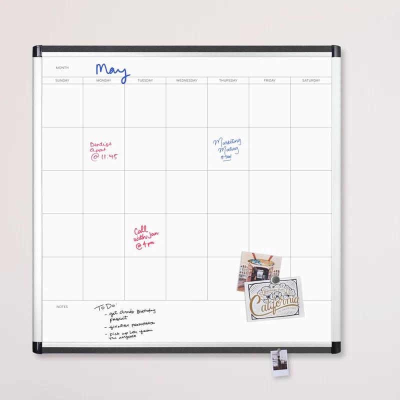U Brands Wall Steel Magnetic Whiteboard