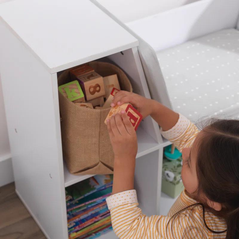 KidKraft Bookcase with Reading Nook, 6 Shelves