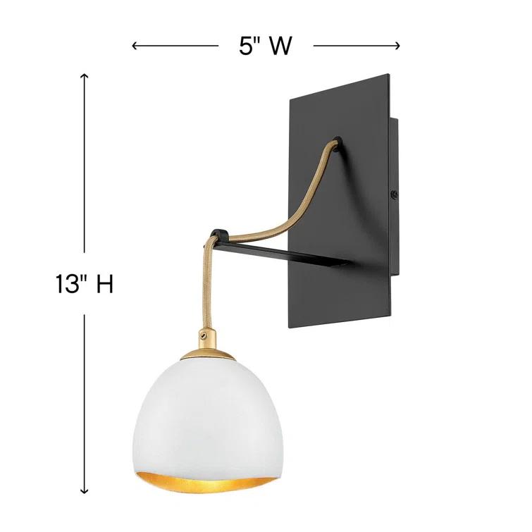 Hinkley Nula Single Light Bell Wall Sconce by Lisa McDennon
