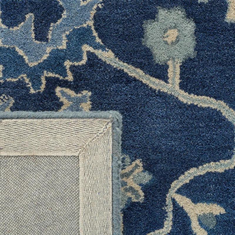 Lauren Ralph Lauren Lauren Ralph Lauren Hand Tufted Wool/Cotton Floral Rug in Blue/Ivory