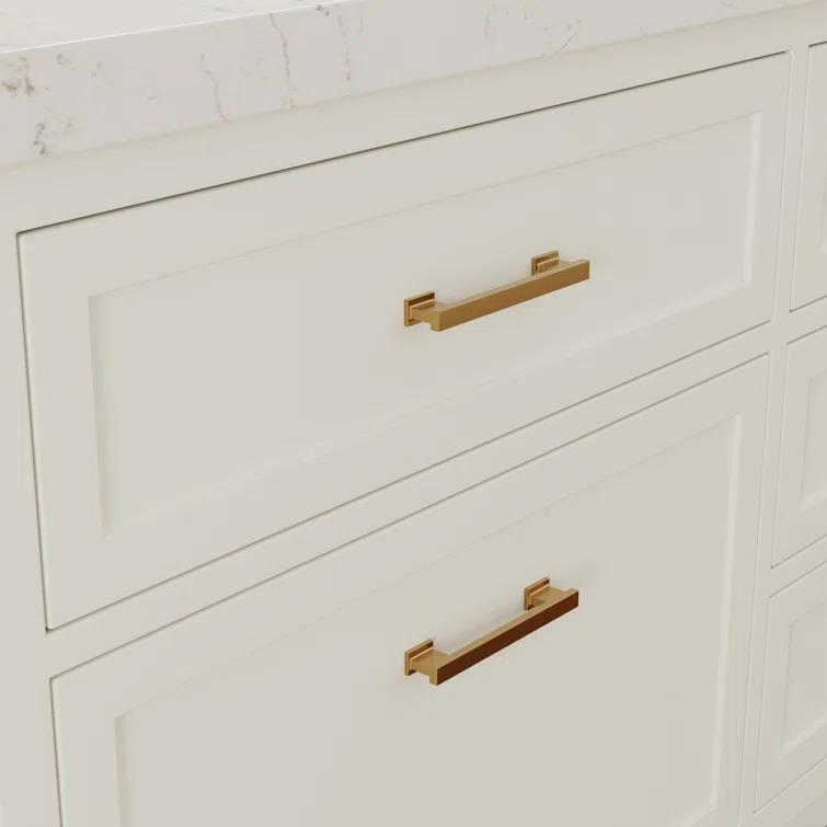 Sumner Street Home Hardware High Desert 4-3/4" Satin Brass Bar Pull