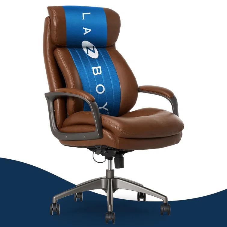 La-Z-Boy La-Z-Boy® Nova Executive Office Chair, Patented AIR Ergonomic Support Technology®, High-Back Premium Comfort & Support, Vegan PU Leather