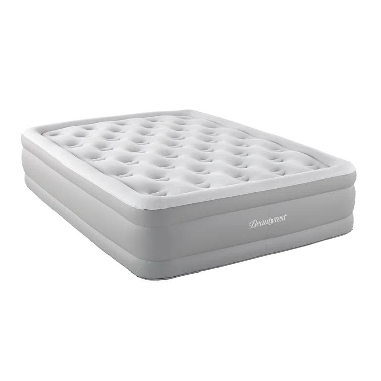 Beautyrest Beautyrest Sky Rise Inflatable Air Mattress, Electric Air Pump, Puncture Resistant Vinyl, Guest Bed