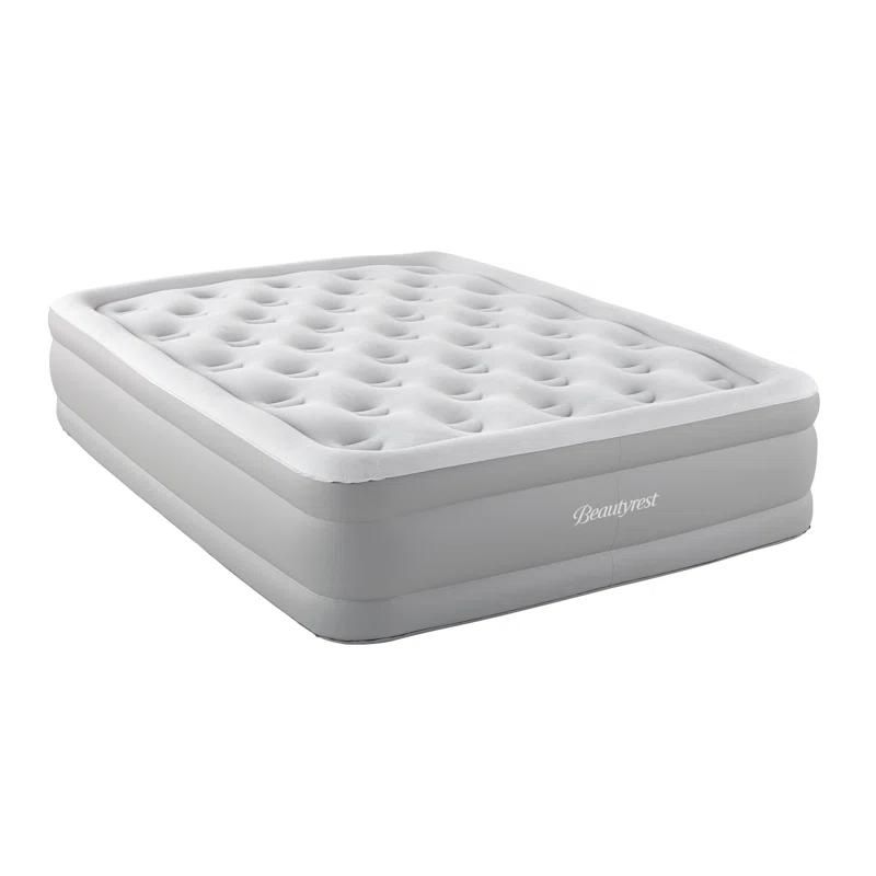 Beautyrest Beautyrest Sky Rise Inflatable Air Mattress, Electric Air Pump, Puncture Resistant Vinyl, Guest Bed