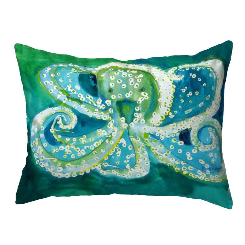 Betsy Drake Interiors Indoor/Outdoor Reversible Throw Pillow