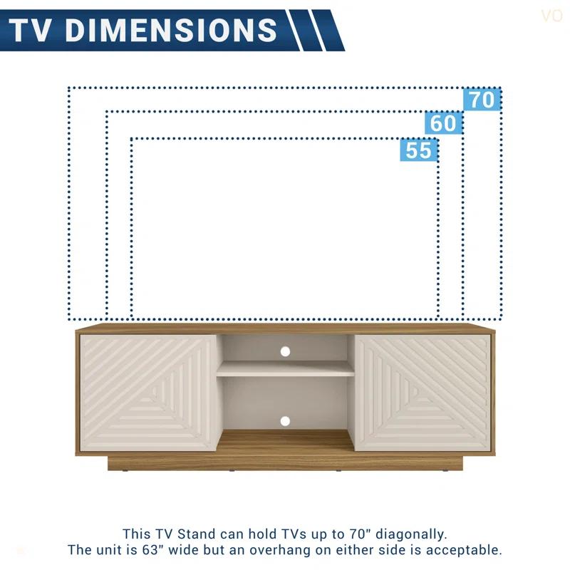 Hokku Designs Techni Mobili Modern TV Stand For Tvs Up To 70"