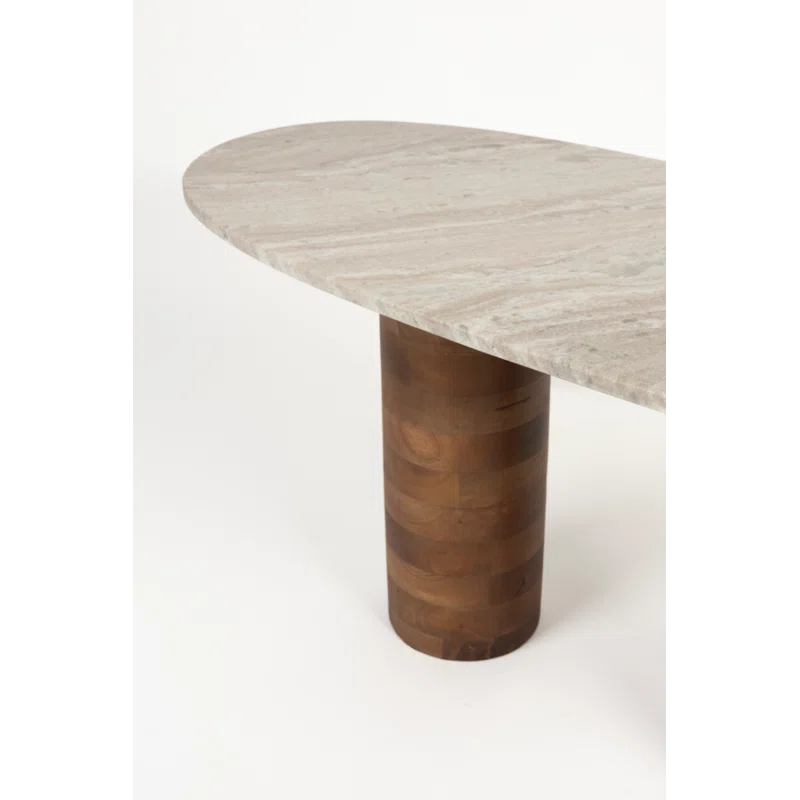 Luxury Furnitures Kouk Marble Top Single Coffee Table