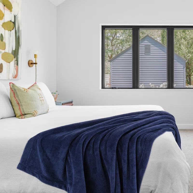 American Soft Linen Edison Knitted Throw Blanket