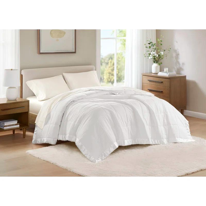 Madison Park Lightweight Down Alternative Blanket with Satin Trim