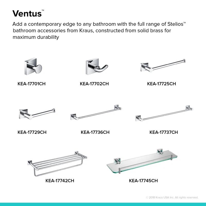 Ventus Wall Mounted Towel Rack