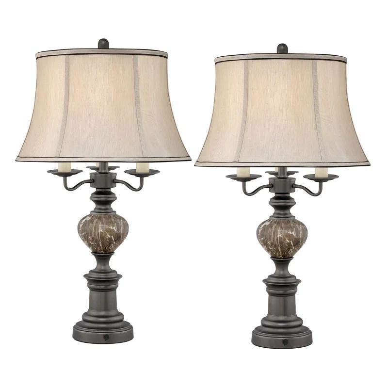 Medallion Lighting Metal Table Lamp (Set of 2)