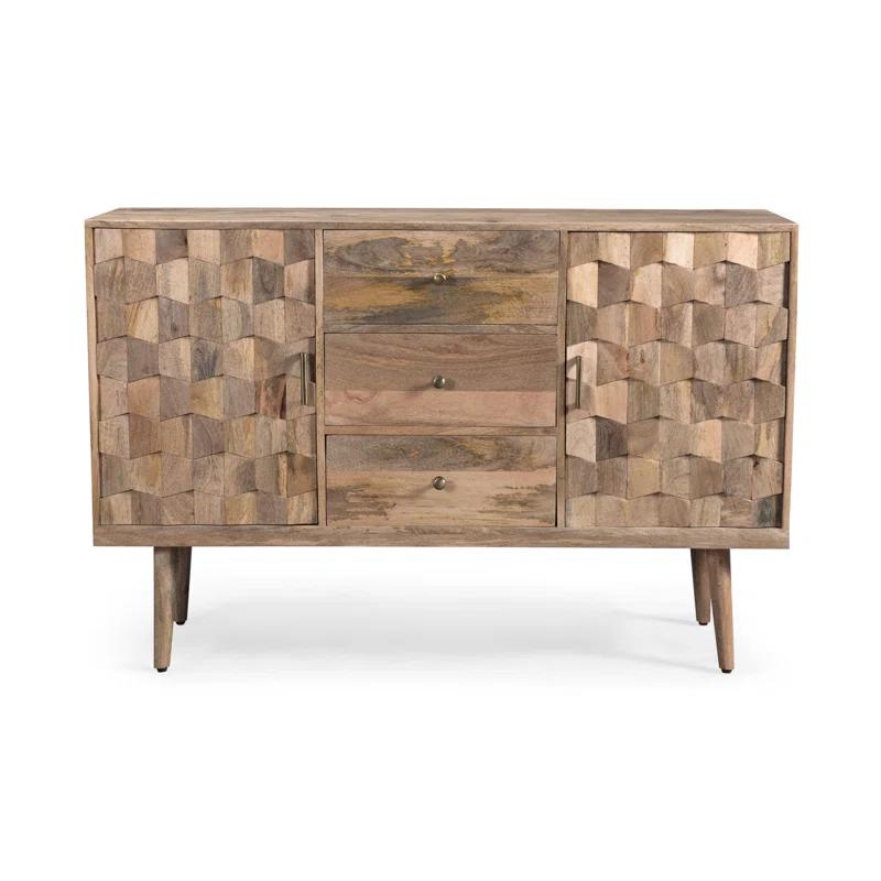 George Oliver 3 DRAWER SIDEBOARD WITH 2 DOOR (KD LEGS)